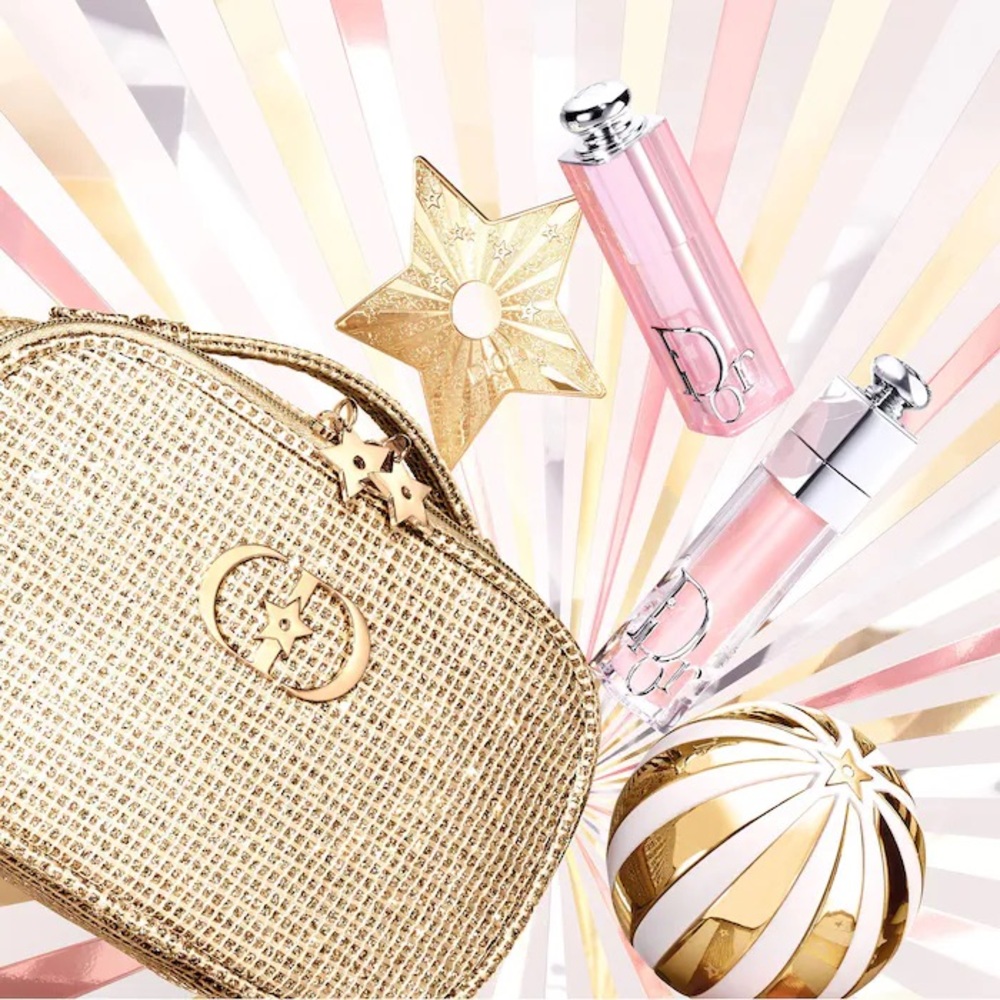 Dior Gold and Pink Cosmetic Set